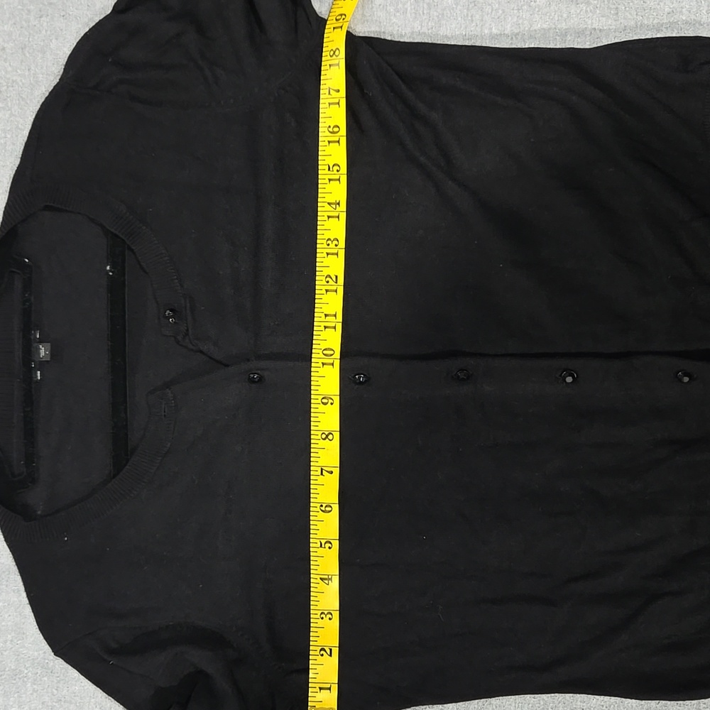 Express Black Rhinestone Button-Up Cardigan - Picture 9 of 13